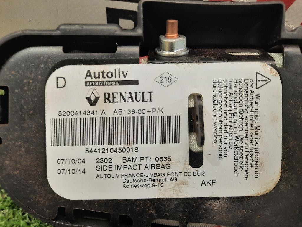 Air-bag Sedile ANT DX 8200414341A Renault Megane II CC 2003