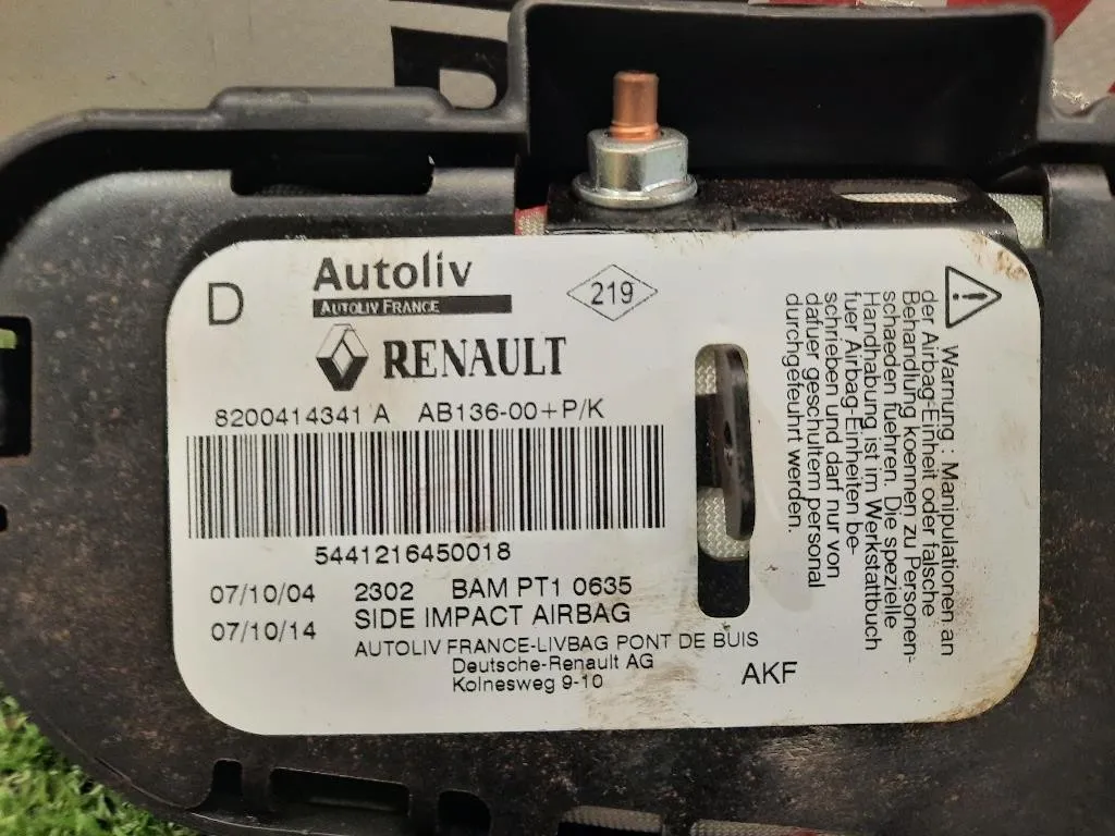 Air-bag Sedile ANT DX 8200414341A Renault Megane II CC 2003