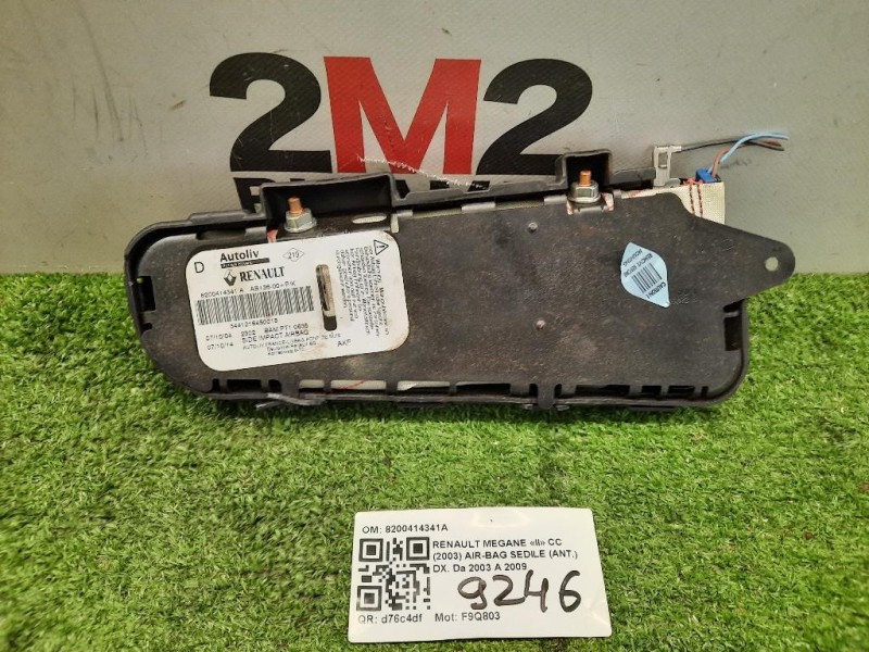 Air-bag Sedile ANT DX 8200414341A Renault Megane II CC 2003