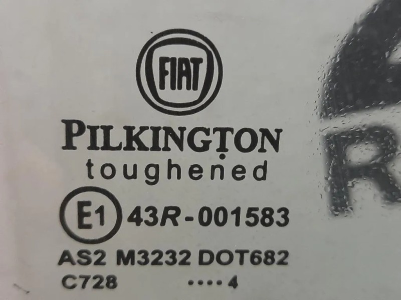 Cristallo Scendente Porta ANT DX 43R001583 Fiat 500 II 2008