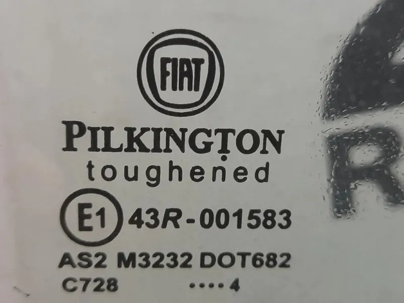 Cristallo Scendente Porta ANT DX 43R001583 Fiat 500 II 2008