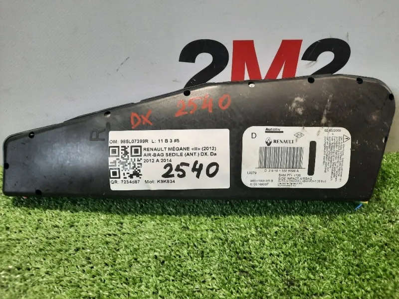 Air-bag Sedile ANT DX 985L07399R Renault Mégane III 2012