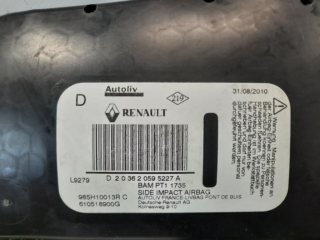 Air-bag Sedile ANT DX 985L07399R Renault Mégane III SW 2009
