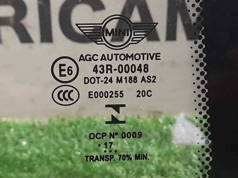 Cristallo Scendente Porta ANT SX E000255 Mini MINI Cooper R50 2001