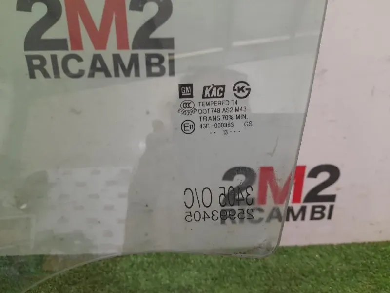 Cristallo Scendente Porta ANT SX 25993405 Opel Mokka 2013