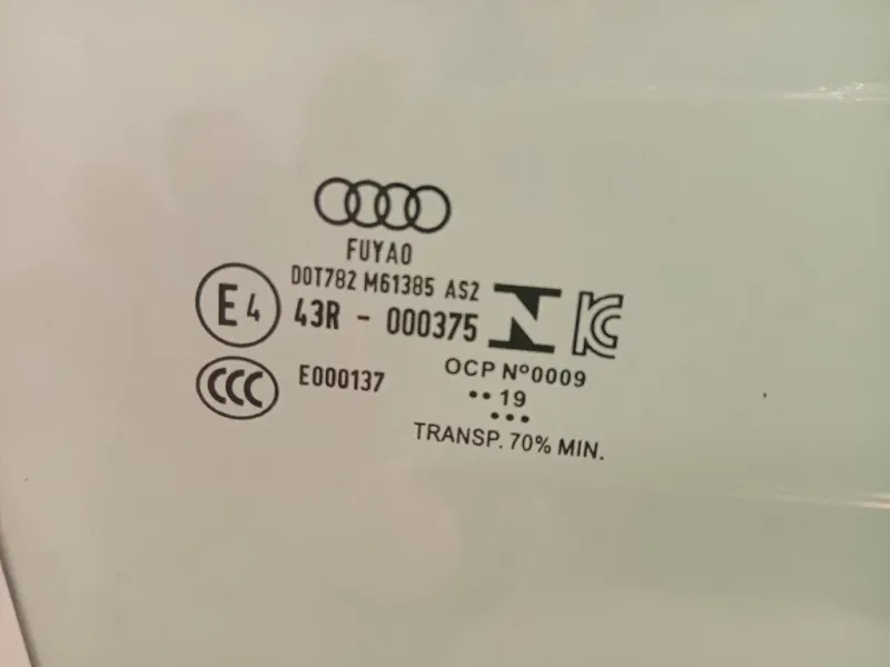 Cristallo Scendente Porta POST DX 4K9845026A Audi A6 4a5c8 Avant 2018