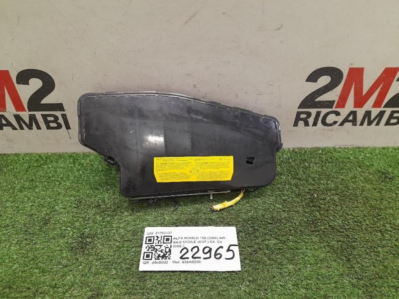 Air-bag Sedile ANT SX 51703137 Alfa Romeo 159 2006