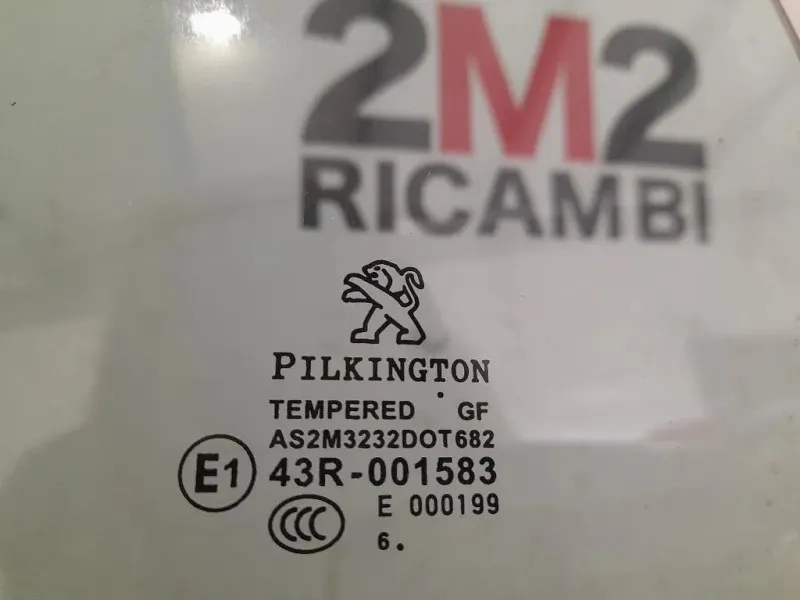 Cristallo Scendente Porta POST DX 9673360880 Peugeot 208 I 2012