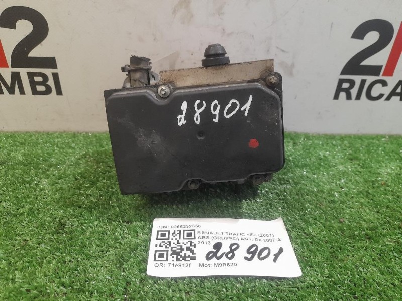 ABS Gruppo ANT 0265232356 Renault Trafic III 2007