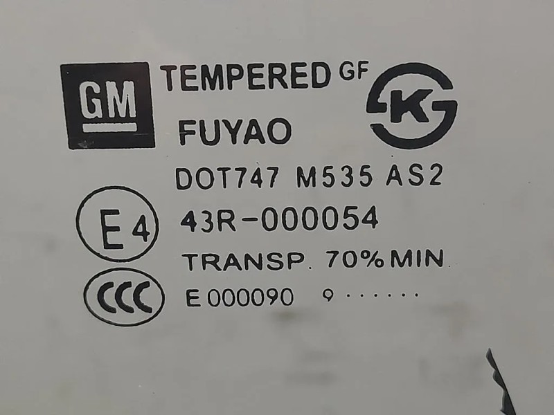 Cristallo Scendente Porta POST SX 43R000054 Chevrolet Cruze 2011