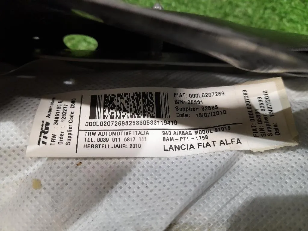 Air-bag Sedile ANT SX 000L0207269 Alfa Romeo Giulietta 2010