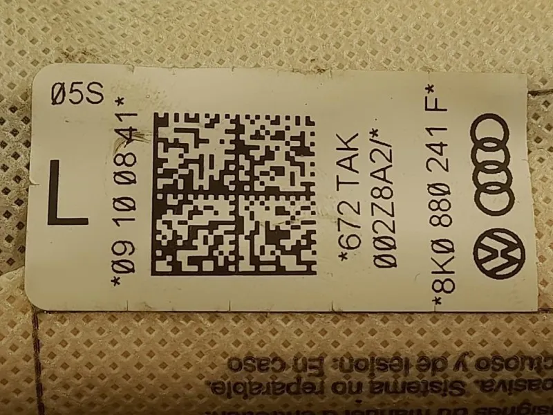 Air-bag Sedile ANT SX 8K0 880 241 F Audi A4 8K5 Avant 2008