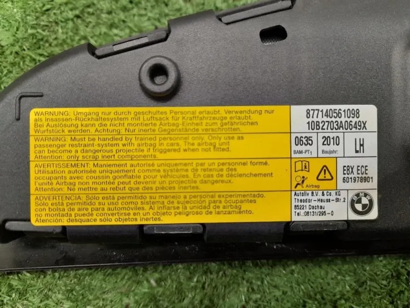 Air-bag Sedile ANT SX 877140561098 Bmw Serie 1 E87 Berlina 2005