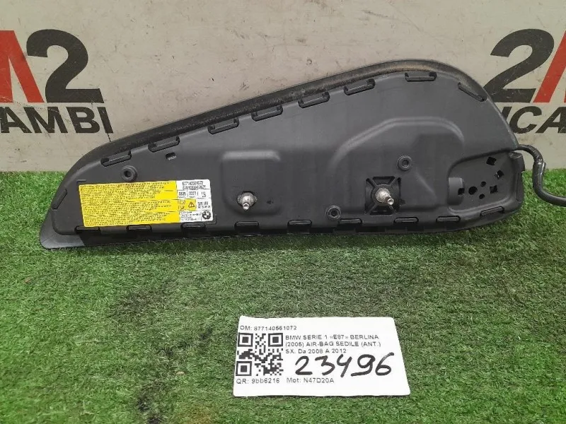 Air-bag Sedile ANT SX 877140561072 Bmw Serie 1 E87 Berlina 2005