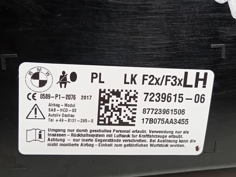 Air-bag Sedile ANT SX 7239615-06 Bmw Serie 1 F20 Berlina 2015