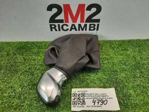 Cuffia DI Rivestimento LEVA Cambio 16077579ZD Peugeot 208 I 2012