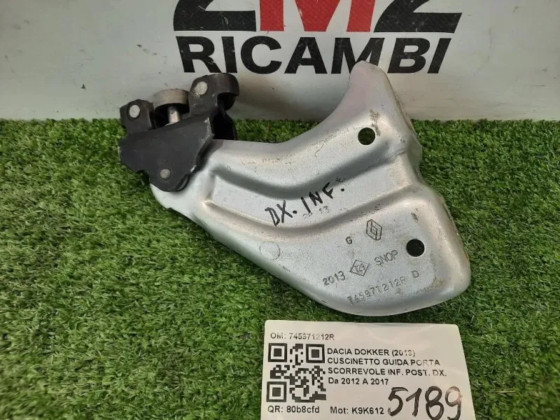 Cuscinetto Guida Porta Scorrevole INF POST DX 745971212R CUSCINETTO Dacia Dokker 2013