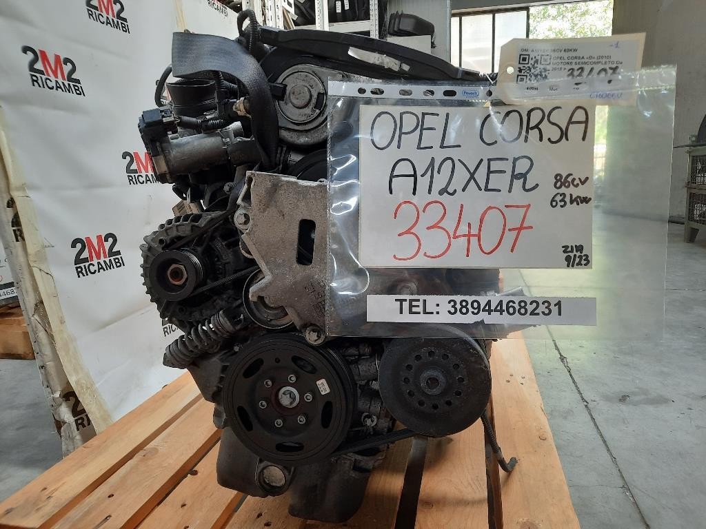 Motore Semicompleto A12XER 86CV 63KW Opel Corsa D 2010