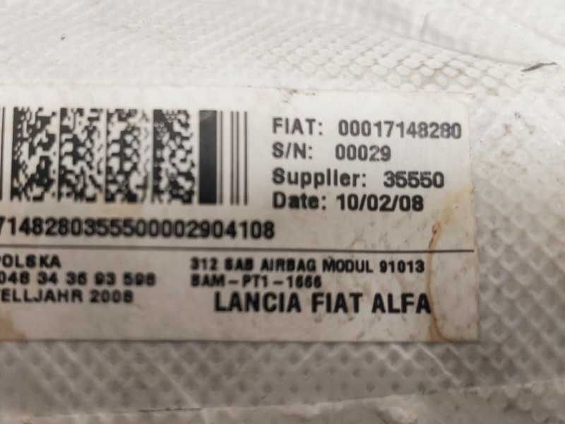 Air-bag Sedile ANT SX 00017148180 Fiat 500 II 2008