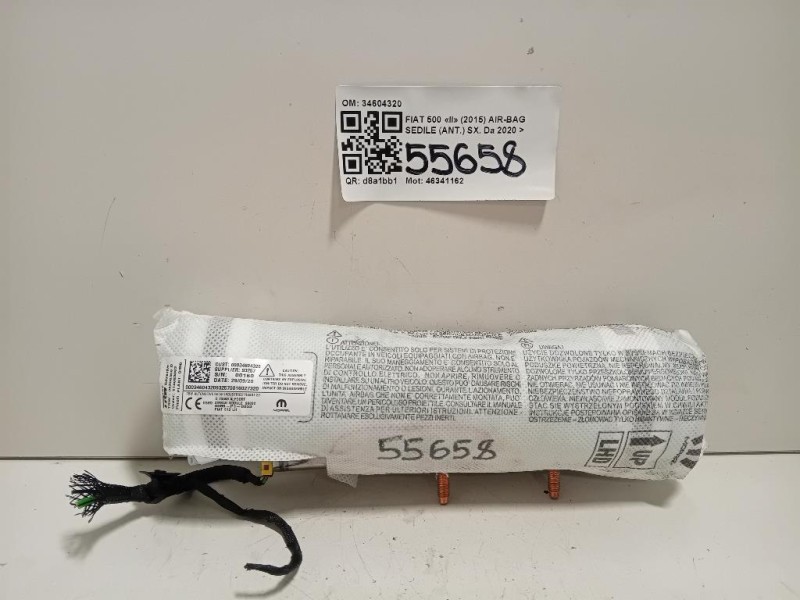 Air-bag Sedile ANT SX 34604320 Fiat 500 II 2015