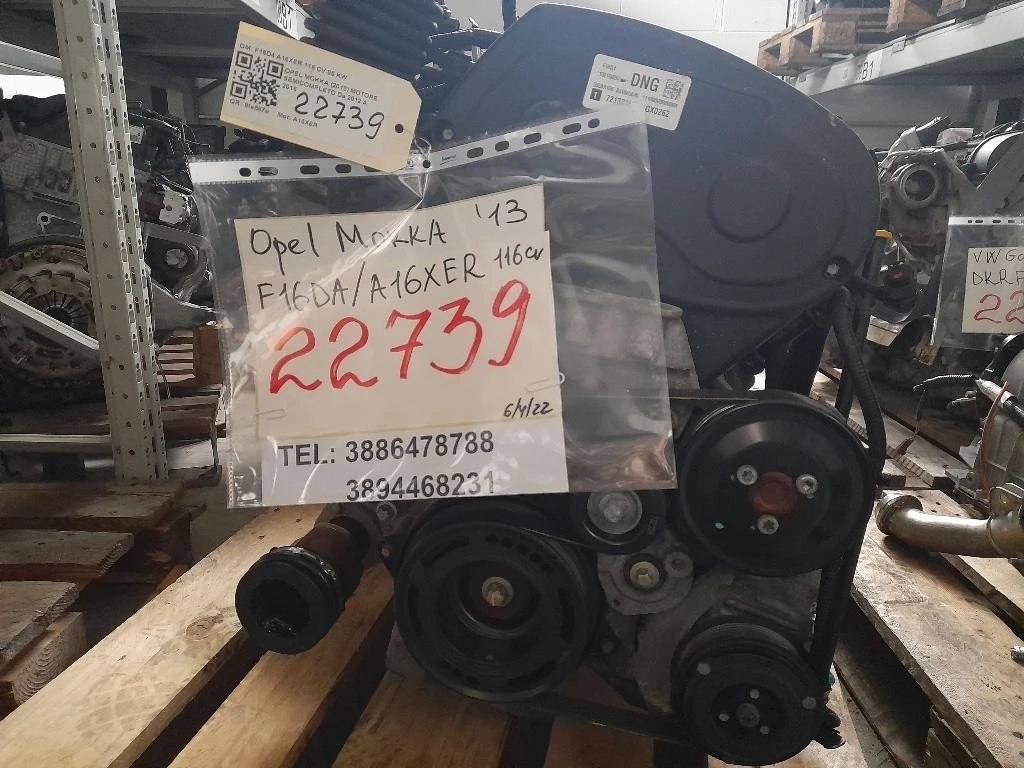 Motore Semicompleto F16D4 A16XER 116 CV 85 KW Opel Mokka 2013
