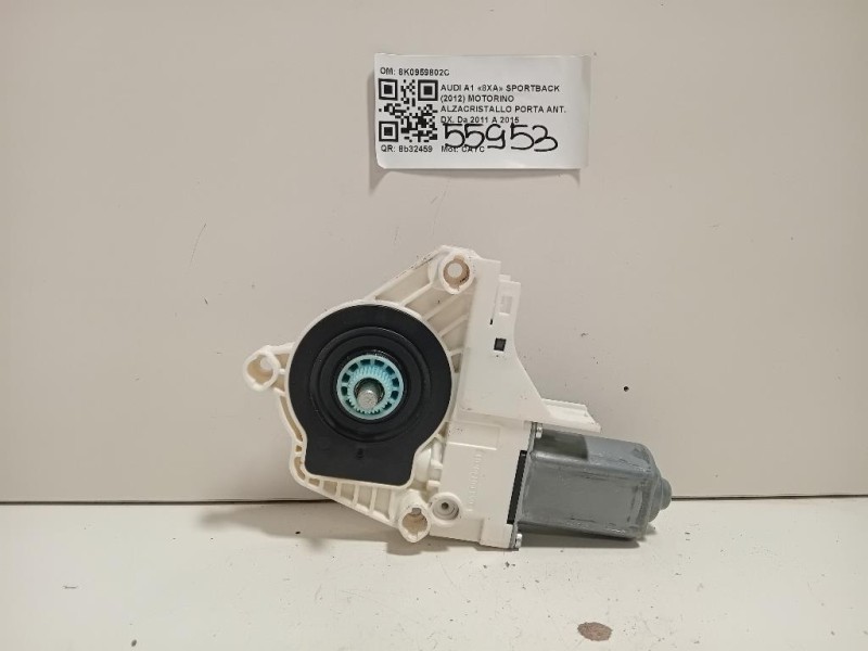 Motorino Alzacristallo Porta ANT DX 8K0959802C Audi A1 8XA Sportback 2012