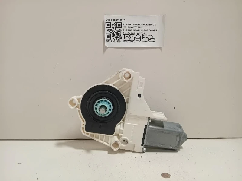 Motorino Alzacristallo Porta ANT DX 8K0959802C Audi A1 8XA Sportback 2012