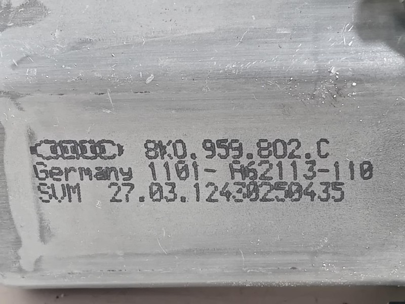 Motorino Alzacristallo Porta ANT DX 8K0959802C Audi A1 8XA Sportback 2012