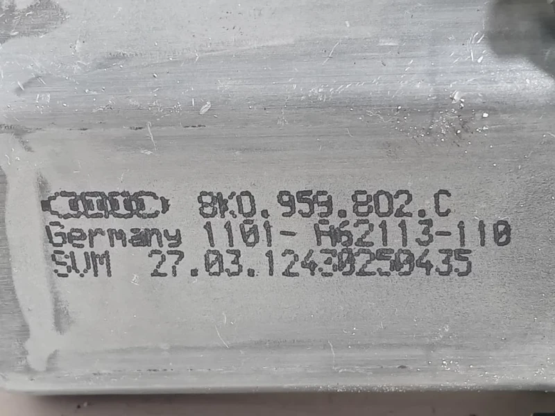 Motorino Alzacristallo Porta ANT DX 8K0959802C Audi A1 8XA Sportback 2012
