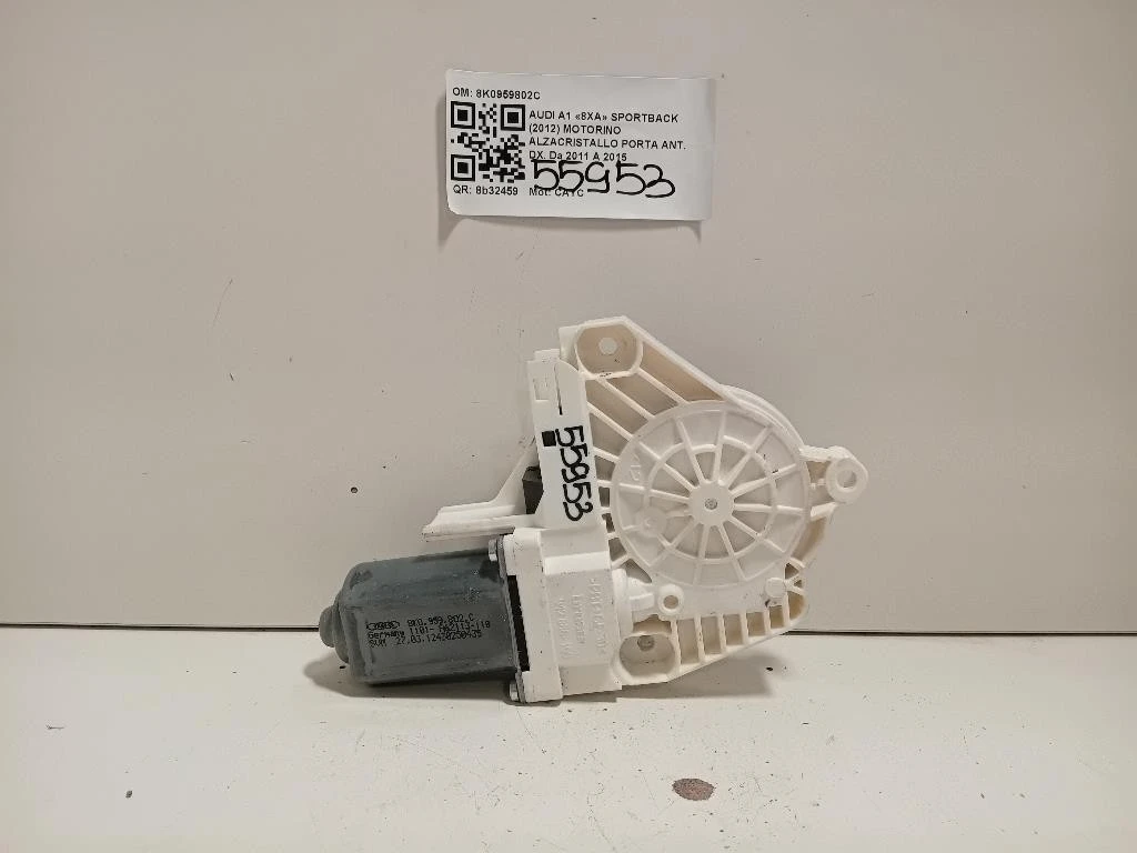 Motorino Alzacristallo Porta ANT DX 8K0959802C Audi A1 8XA Sportback 2012