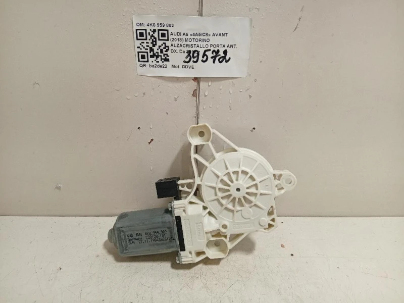 Motorino Alzacristallo Porta ANT DX 4K0 959 802 Audi A6 4a5c8 Avant 2018