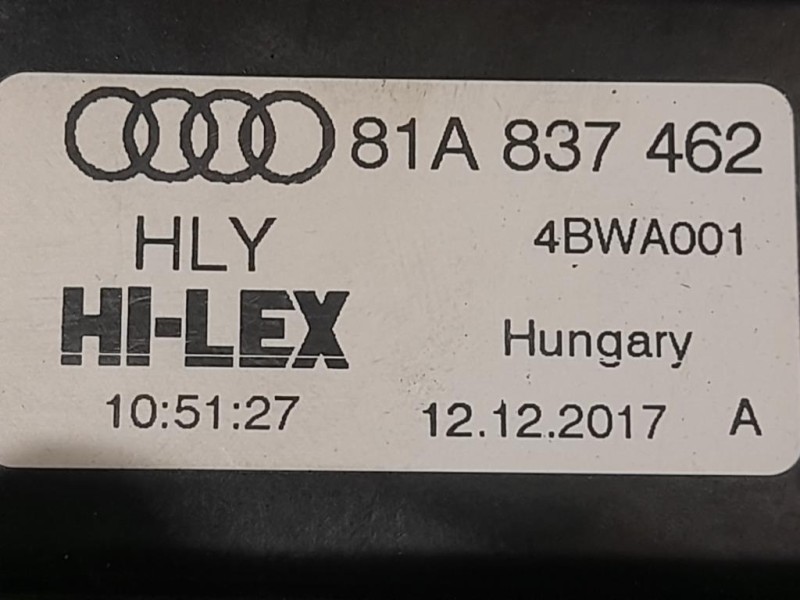Motorino Alzacristallo Porta ANT DX 81A837462 Audi Q2 GAB 2016