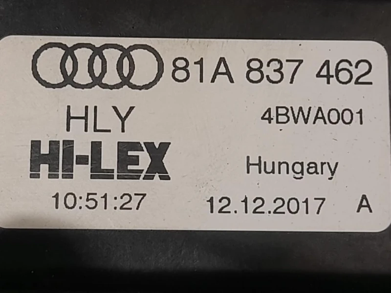 Motorino Alzacristallo Porta ANT DX 81A837462 Audi Q2 GAB 2016