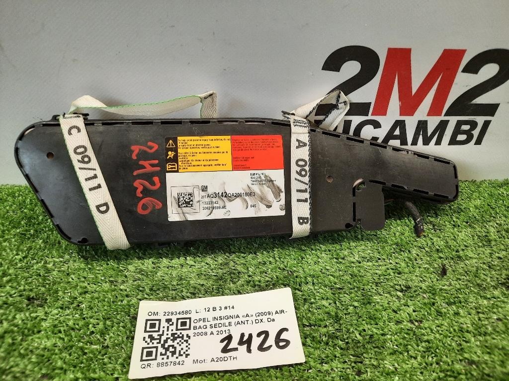 Air-bag Sedile ANT SX 22934579 Opel Insignia A 2009
