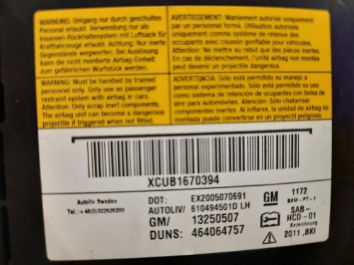 Air-bag Sedile ANT SX BHS257KB0A Mazda 3 III 2014