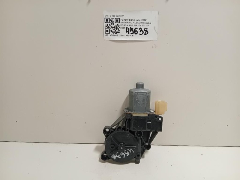 Motorino Alzacristallo Porta ANT DX 0 130 822 407 Ford Fiesta VI 2012