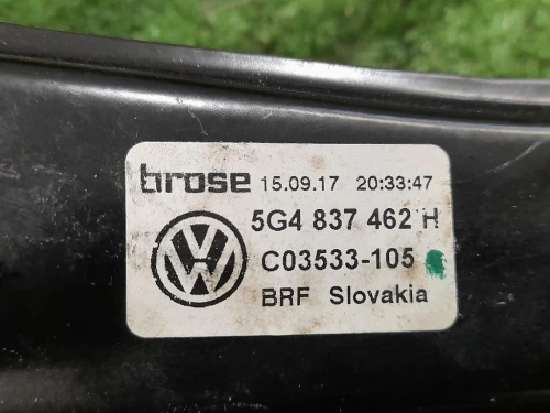 Motorino Alzacristallo Porta ANT DX 5Q0959802C 5G4837462 Volkswagen GOLF VII 2017