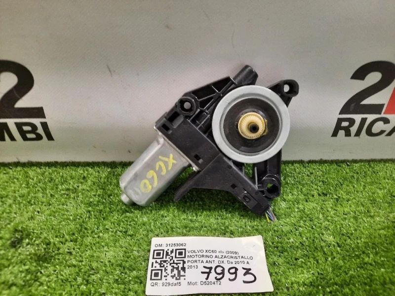 Motorino Alzacristallo Porta ANT DX WR12717 Volvo XC60 I 2009