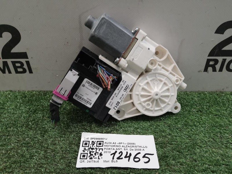 Motorino Alzacristallo Porta ANT SX 8P0959801J Audi A3 8P1 2008