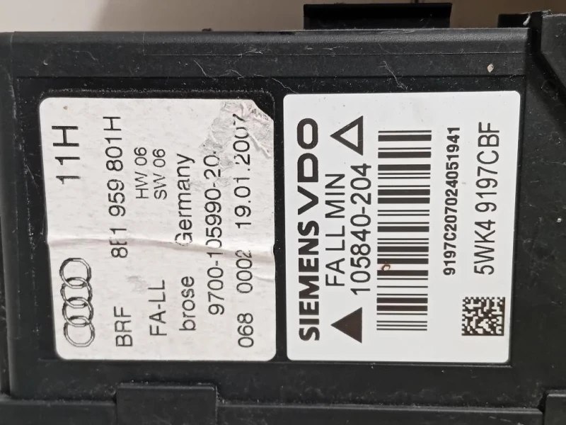 Motorino Alzacristallo Porta ANT SX 8E1 959 801 H Audi A4 8ED Avant 2005