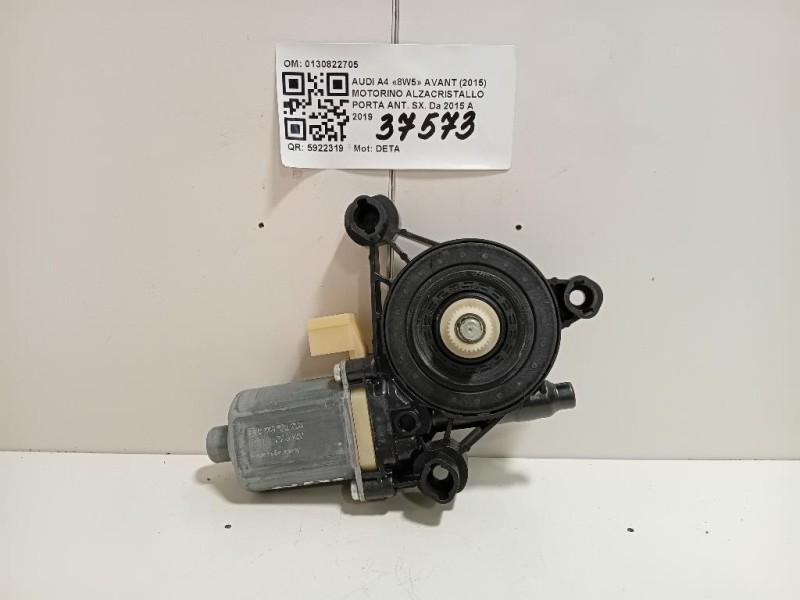 Motorino Alzacristallo Porta ANT SX 0130822705 Audi A4 8W5 Avant 2015