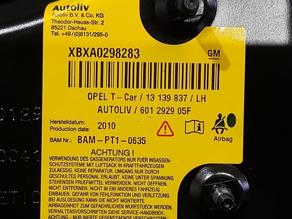 Air-bag Sedile ANT SX 13139837 Opel Astra H SW 2005