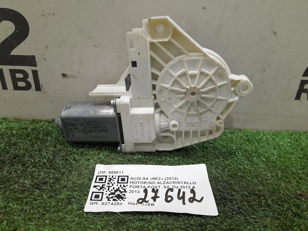 Motorino Alzacristallo Porta POST DX 959811 Audi A4 8K2 2012