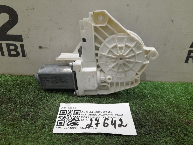 Motorino Alzacristallo Porta POST DX 959811 Audi A4 8K2 2012