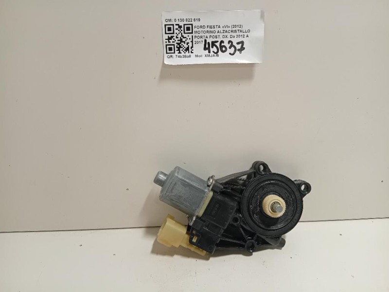 Motorino Alzacristallo Porta POST DX 0 130 822 619 Ford Fiesta VI 2012