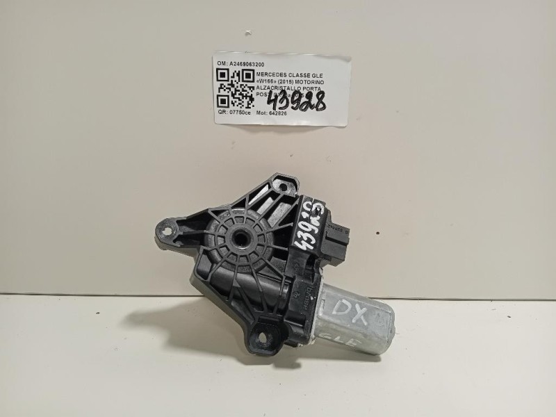 Motorino Alzacristallo Porta POST DX A2469063200 Mercedes Classe GLE W166 2015