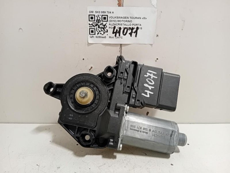 Motorino Alzacristallo Porta POST DX 5K0 959 704 A Volkswagen Touran III 2010