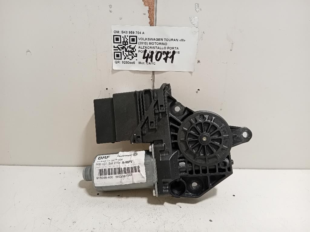 Motorino Alzacristallo Porta POST DX 5K0 959 704 A Volkswagen Touran III 2010