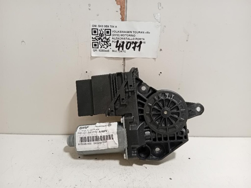 Motorino Alzacristallo Porta POST DX 5K0 959 704 A Volkswagen Touran III 2010