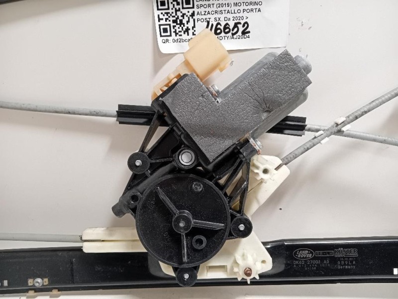 Motorino Alzacristallo Porta POST SX DK62 27001 AG Land Rover Discovery V Sport 2019
